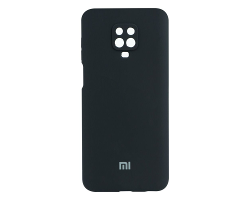 Чохол Silicone Cover Full Camera Xiaomi Redmi Note 9s black PLS-00-00103526