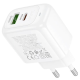 Зарядний пристрій Hoco CS55A 30W 3A USB-A+USB-C white PLS-00-00145467