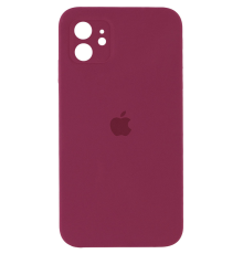 Чохол Silicone Case Квадратні Борти Full Camera iPhone 11 plum PLS-00-00103868