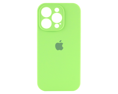 Чохол Silicone Case Full Camera Protective iPhone 14 Pro Max neon green PLS-00-00103025