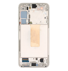 Дисплей Samsung S916 Galaxy S23 Plus з сенсором та рамкою beige (Original) PLS-00-00107545