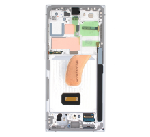 Дисплей Samsung S918 Galaxy S23 Ultra з сенсором та рамкою sky blue (Original) PLS-00-00107544