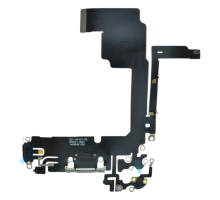 Шлейф iPhone 15 Pro з роз'ємом зарядки white titanium PLS-00-00112848