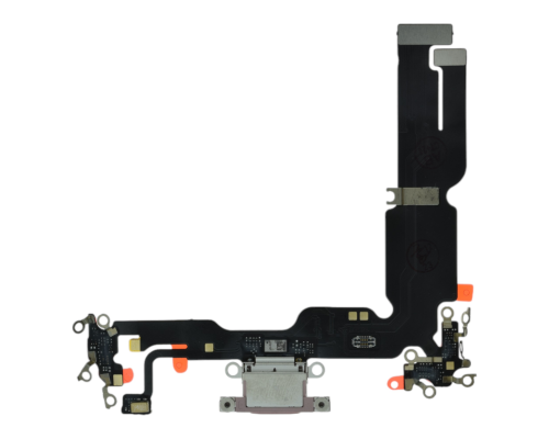 Шлейф iPhone 15 Plus з роз'ємом зарядки pink PLS-00-00112839