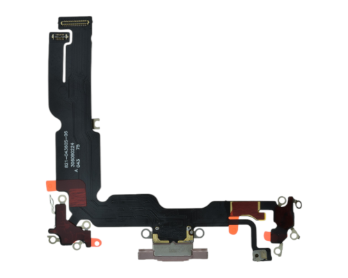 Шлейф iPhone 15 Plus з роз'ємом зарядки pink PLS-00-00112839