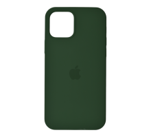 Чохол Silicone Case Full Protective iPhone 12 (12 Pro) dark green PLS-00-00123394