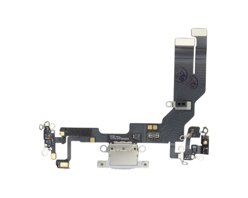 Шлейф для iPhone 16E з роз'ємом зарядки white (Used) PLS-00-00163644