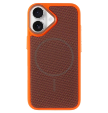 Чохол TechWoven Hybrid with Magnetic для iPhone 17 orange brown PLS-00-00165330