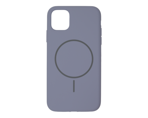 Чохол Silicone case Beats with MagSafe iPhone 11 lavender gray PLS-00-00155168