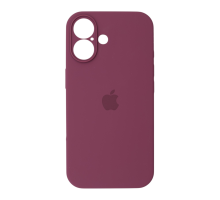 Чохол Silicone Case Full Camera Protective iPhone 16 maroon PLS-00-00130766