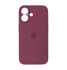 Чохол Silicone Case Full Camera Protective iPhone 16 maroon PLS-00-00130766