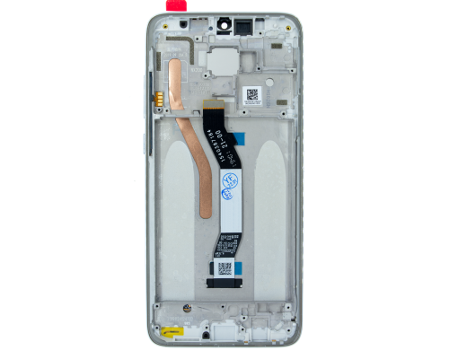 Дисплей Xiaomi Redmi Note 8 Pro (Single SIM-holder) з сенсором та рамкою white (COF) PLS-00-00095509