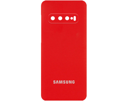 Чохол Silicone Cover Full Camera Samsung G973 Galaxy S10 red PLS-00-00097337