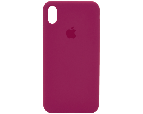 Чохол Silicone Case Full Protective iPhone XS Max rose red PLS-00-00071824