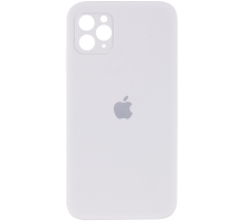 Чохол Silicone Case Квадратні Борти Full Camera iPhone 11 Pro Max white PLS-00-00097861