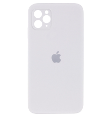 Чохол Silicone Case Квадратні Борти Full Camera iPhone 11 Pro Max white PLS-00-00097861