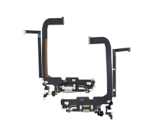 Шлейф iPhone 13 Pro Max з роз'ємом зарядки silver (Original Used) PLS-00-00093501