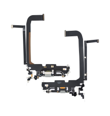 Шлейф iPhone 13 Pro Max з роз'ємом зарядки silver (Original Used) PLS-00-00093501