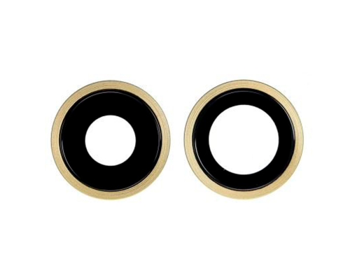 Скло камери Apple iPhone 11 з рамкою yellow PLS-00-00037075