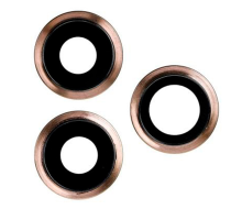 Скло камери Apple iPhone 11 Pro з рамкою gold (Original) PLS-00-00037021