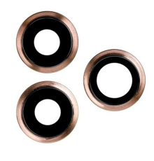 Скло камери Apple iPhone 11 Pro з рамкою gold (Original) PLS-00-00037021