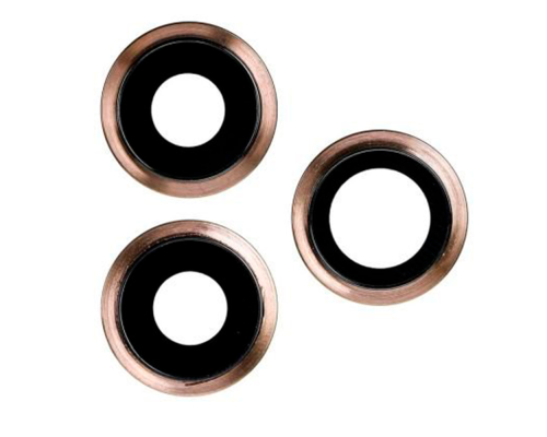 Скло камери Apple iPhone 11 Pro з рамкою gold (Original) PLS-00-00037021