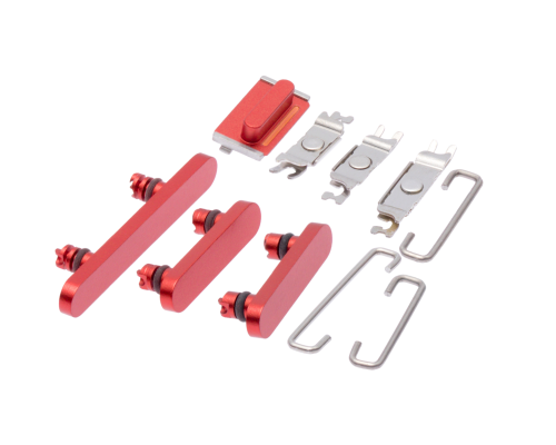Комплект бічних кнопок корпусу для iPhone 12 red PLS-00-00077636