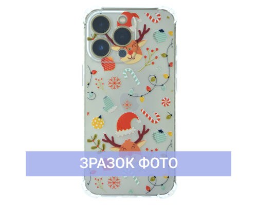 Чохол новорічний (різдвяний) WAVE Christmas Holiday iPhone 12 christmas deer PLS-00-00101299