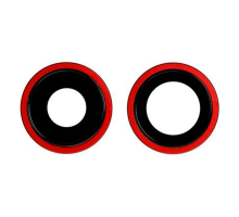 Скло камери Apple iPhone 11 з рамкою red PLS-00-00037073