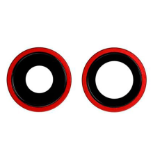 Скло камери Apple iPhone 11 з рамкою red PLS-00-00037073