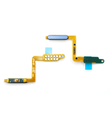 Шлейф Samsung A750F Galaxy A7 (2018) з кнопкою ввімкнення та сканером відбитків пальців blue PLS-00-00026599