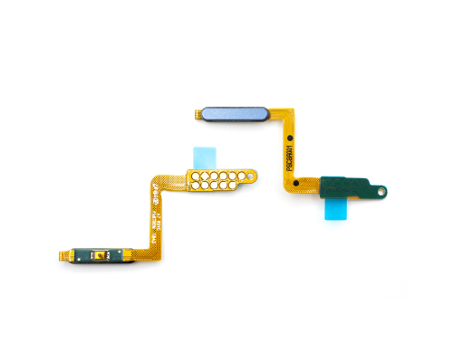 Шлейф Samsung A750F Galaxy A7 (2018) з кнопкою ввімкнення та сканером відбитків пальців blue PLS-00-00026599