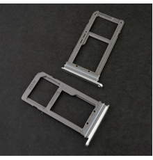 Тримач SIM-карти та карти пам'яті Samsung G935F Galaxy S7 Edge (Single Sim) silver PLS-00-00014719