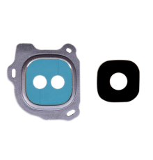 Скло камери Samsung J600 Galaxy J6 2018 з рамкою blue PLS-00-00042327