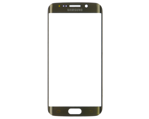 Скло дисплея Samsung G925 Galaxy S6 Edge gold PLS-00-00011124