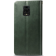 Чохол-книжка Leather GETMAN with card holder Xiaomi Redmi Note 9s green PLS-00-00088174