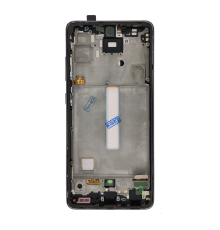 Дисплей Samsung A525 Galaxy A52 (2021) з сенсором та рамкою silver (Original Refurbished) PLS-00-00075296