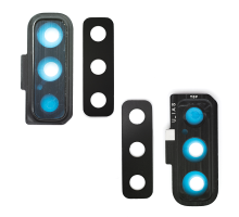 Скло камери Samsung A750 Galaxy A7 2018 з рамкою black PLS-00-00026589