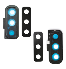 Скло камери Samsung A750 Galaxy A7 2018 з рамкою black PLS-00-00026589