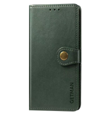 Чохол-книжка Leather GETMAN with card holder Xiaomi Redmi Note 9s green PLS-00-00088174