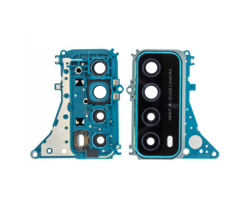 Скло камери Huawei P Smart 2021 з рамкою green (Original) PLS-00-00080523