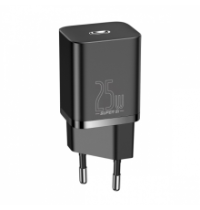 Зарядний пристрій Baseus Super Si 25W 3A 1USB-C black PLS-00-00097963