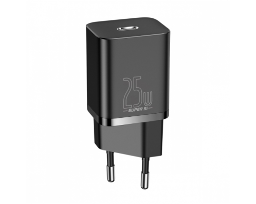 Зарядний пристрій Baseus Super Si 25W 3A 1USB-C black PLS-00-00097963