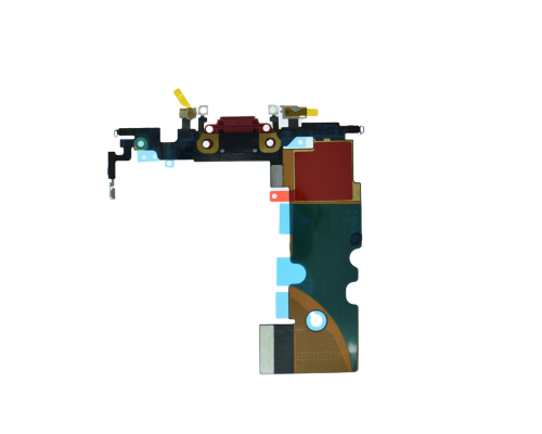 Шлейф iPhone 8 з роз'ємом зарядки red (Original Used) PLS-00-00037640