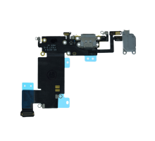 Шлейф iPhone 6S Plus з роз'ємом зарядки gray (Original Used) PLS-00-00096675