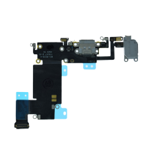 Шлейф iPhone 6S Plus з роз'ємом зарядки gray (Original Used) PLS-00-00096675
