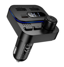 FM-трансмітер BC61 USB-C PD30W+USB 15W Total 45W Чорний ma38715_3867971