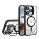 Чехол TPU+PC+Metal Stand Case with MagSafe and Camera Lenses для iPhone 12 Pro Max М'ята упаковка Dark Purple ma85207_220500 2020000506522