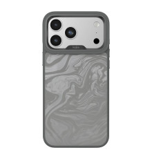Чохол Kajsa Glamorous Collection Fluid Art with MagSafe для iPhone 17 Pro Grey O-Ring ma96243_249643 2020000507642