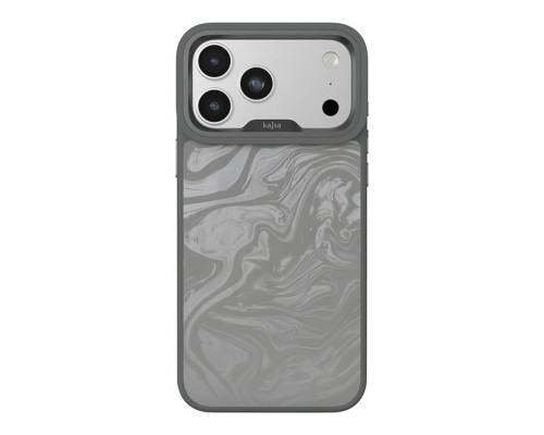 Чохол Kajsa Glamorous Collection Fluid Art with MagSafe для iPhone 17 Pro Grey O-Ring ma96243_249643 2020000507642